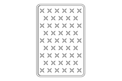 Orthopedic mattress icon, outline style