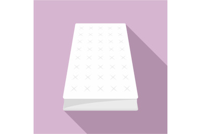 Mattress icon, flat style