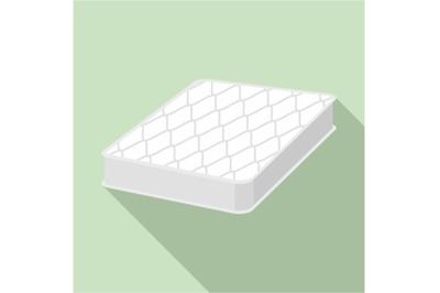 Sleep mattress icon, flat style