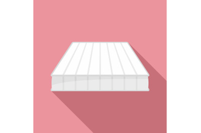Medical mattress icon, flat style
