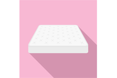 King size mattress icon, flat style