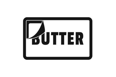 Butter pack icon, simple style