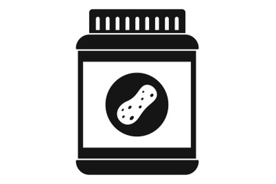 Butter jar icon, simple style