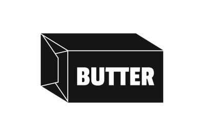 Butter icon, simple style