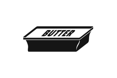 New butter pack icon, simple style