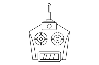 Drone remote control icon, outline style