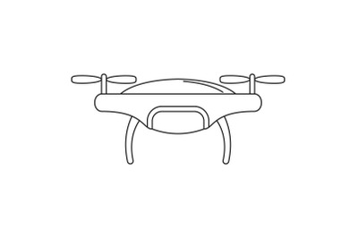 Drone icon, outline style