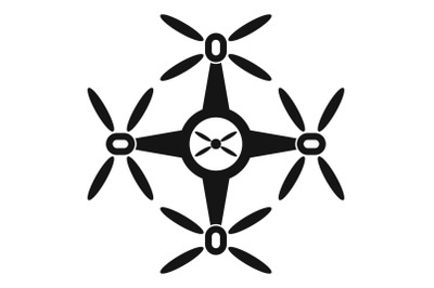 Quadrocopter icon, simple style