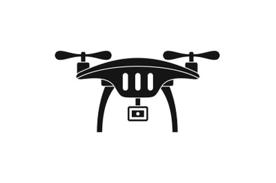 Action camera drone icon, simple style