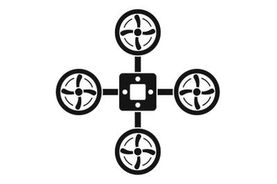 Spy drone icon, simple style