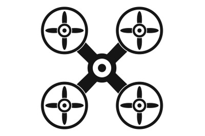 Business drone icon, simple style