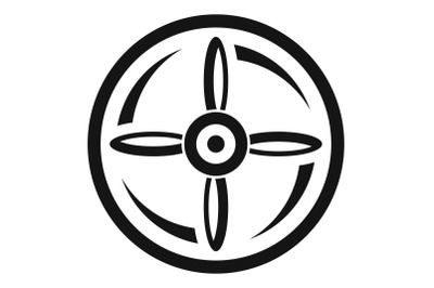 Drone propeller icon, simple style