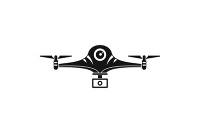 Aerial drone icon, simple style