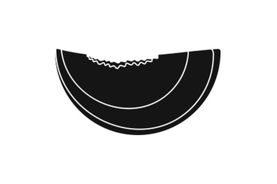 Slice peach icon, simple style