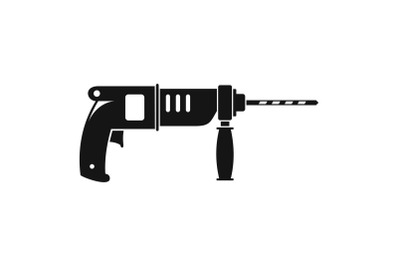 Hammer drill icon, simple style