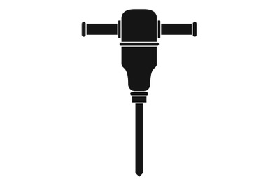 Hand drill machine icon, simple style
