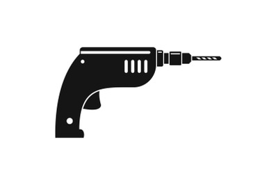 Drill icon, simple style