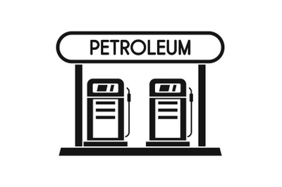 Petroleum station icon, simple style