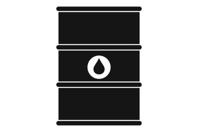 Petrol barrel icon, simple style