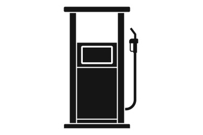 Fuel refill stand icon, simple style