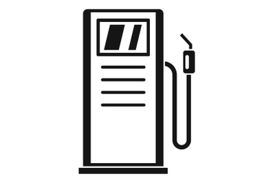 Gas station icon, simple style