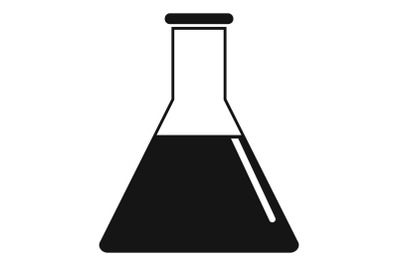 Petrol flask icon, simple style