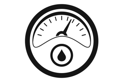Petrol dashboard icon, simple style
