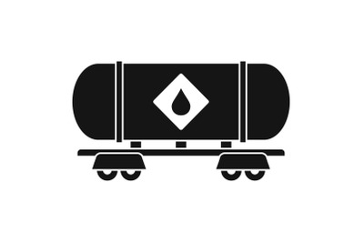 Petrol wagon icon, simple style