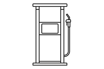 Fuel refill stand icon, outline style
