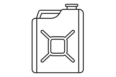 Gas canister icon, outline style