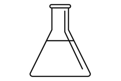 Petrol flask icon, outline style