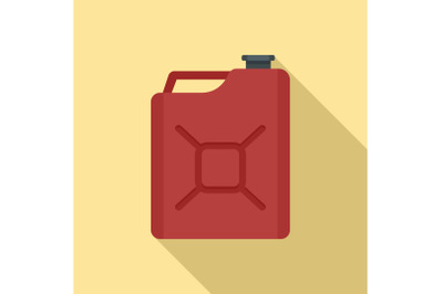 Gas canister icon, flat style