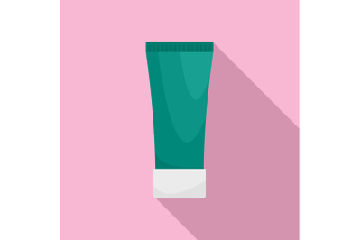 Creme tube icon, flat style