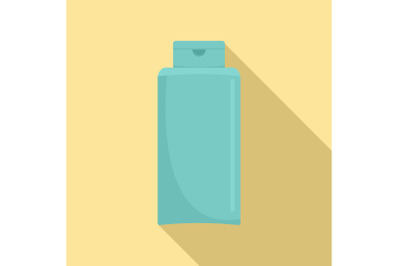 Conditioner bottle icon, flat style