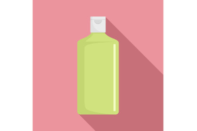 Cosmetic bottle icon, flat style