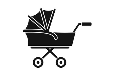 Kid trolley icon, simple style
