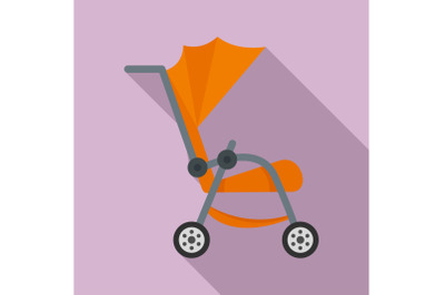 Buggy icon, flat style