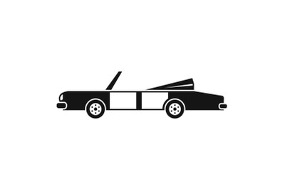 Rap american car icon, simple style