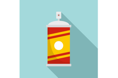 Painting spray icon, flat style