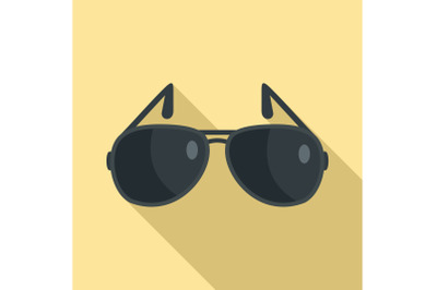 Sunglasses icon, flat style