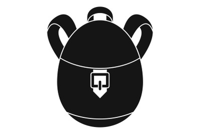 Rucksack icon, simple style