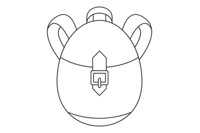Rucksack icon, outline style