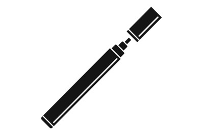 Electronical cigarette icon, simple style