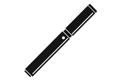 Closed vape pen icon, simple style