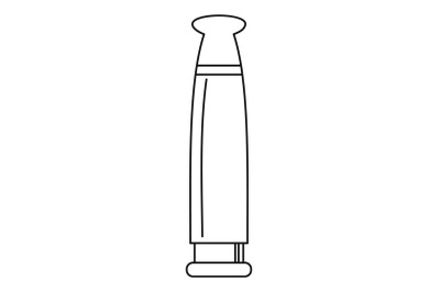 Rechargable vape battery icon, outline style