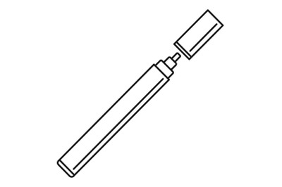 Electronical cigarette icon, outline style