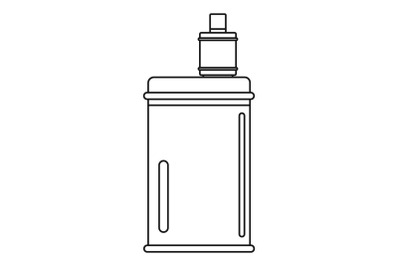 Vape mod icon, outline style