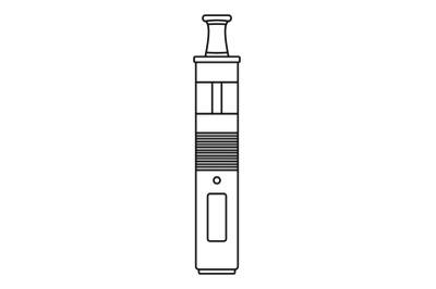 Vaping pen icon, outline style