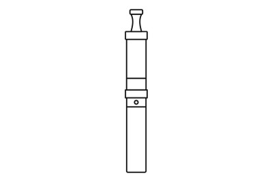 Modern vape pen icon, outline style