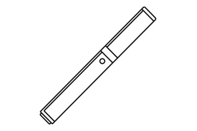 Closed vape pen icon, outline style